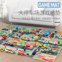 Children play house city traffic route toy parking lot floor mat play car game mat non-slip washable thick mat P216