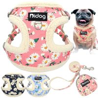 【FCL】❂♝◈ Soft Padded Dog Harness Printed No Pull Chihuahua Leash Small Medium Dogs Clothing Coat