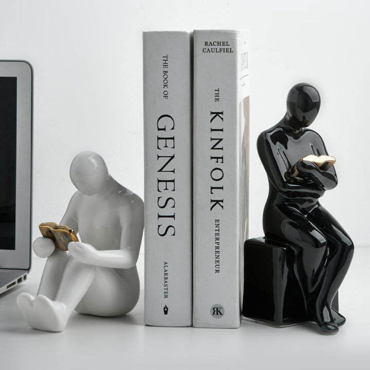 modern-home-decor-exquisite-golden-reader-ประติมากรรม-amp-figurine-เซรามิคหัตถกรรมภายในรูปปั้น-creative-living-room-decor-crafts