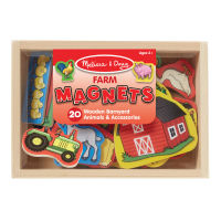 Melissa &amp; Doug - Animal Magnets แม่เหล็กทั้งตัว 20 ชิ้น ติดตู้เย็น ติดกระดาน