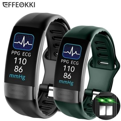 ✷┅◎ ECG PPG Smart Wristband Fitness Tracker for Women Men Calorie Blood Pressure Waterproof Sport Smartband Health Smartwatch