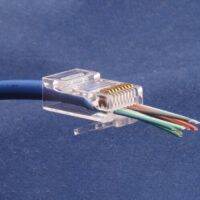 50ชิ้นปลั๊ก Cat6สายเคเบิลเครือข่าย Rj45ปลั๊กเชื่อมต่อแบบโมดูลาร์ผ่าน8p8c ปลั๊กเชื่อมต่อที่โปร่งใสดีอุปกรณ์เสริมอัตโนมัติ