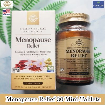 วิตามินรวม สำหรับวัยหมดประจำเดือน Menopause Relief 30 Mini-Tablets - Solgar