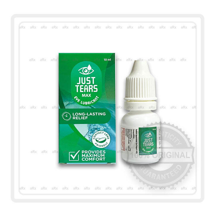 Just Tears Max Eye Lubricant 10ml Lazada PH