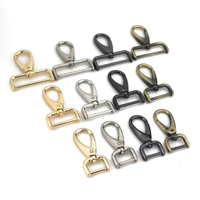 【CC】☊  1pcs Metal Detachable for Leather Strap/ Keychain Webbing Leash Hooks 5 Sizes