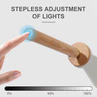 Wood Indoor Wall Light USB Charging 360° Rotatable Adjustable Brightness Touch Switch Sconce Corridor Wall Lights Night Lamp