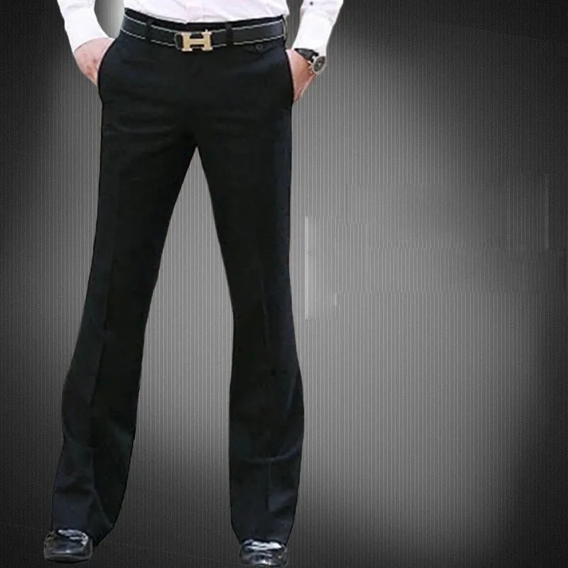 Mens Flared Formal Pants Bell Bottom Pant Dance White Suit Pants Suit Pants  for Men   AliExpress Mobile