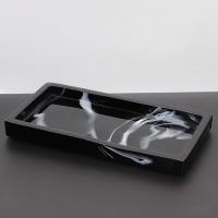 Nordic Imitation Marble Resin Tray Toilet Vanity Tray Bathroom Tank Tray for Soap Towel Decor Kithen Tray Dish