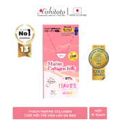 Thạch collagen Nhật Bản Aishitoto Collagen Jelly vị chanh Yuzu hỗ trợ làm