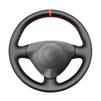 Black Faux Leather Car Steering Wheel Cover for Alfa Romeo 147 156 GT 2000 2001 2002 2003 2004 2005 2006 2007 2008 2009 2010