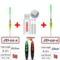 อุปกรณ์ตกปลาคาร์พ Led อัจฉริยะ2ชิ้นน้ำหนัก5-20กรัมพร้อมที่ชาร์จแบตเตอรี่ CR425อุปกรณ์ตกปลาไฟกลางคืนความไวสูง