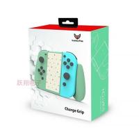 Original New Animal Crossing Hand Grip Charging Stand Adapter For NS Switch Joycon Charging Dock Controllers