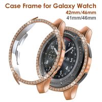 Bling Crystal Protective Face for Samsung Galaxy Watch 42mm 46mm Case Cover 41mm 45mm Diamond Cases Women Girl Rhinestone Bumper