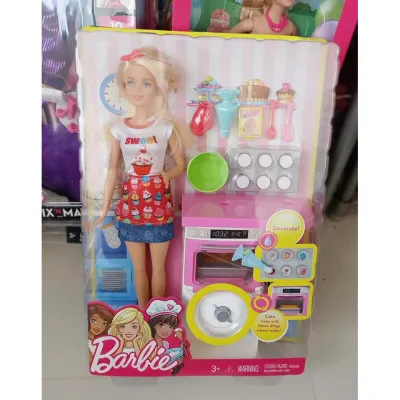 Barbie Bakery Chef Doll and Playset บาร์บี้พร้อมเซตครัว น่ารักมากกก