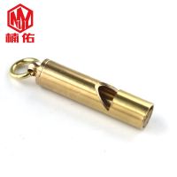 1 PC Retro Brass Survival Whistle EDC Outdoor Small Tools Treble Whistle Mini Key Pendant Survival kits