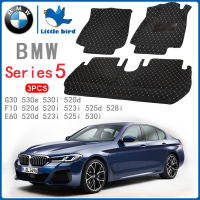 LittleBird พรมปูพื้นรถยนต์ BMW Series 5 E60 520d 523i 525i 530i F10 520i 525d 528i G30 530e 530i บีเอ็มดับบลิว พรมรถยนต์