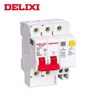 Delixi Rcbo เครื่องตัดรั่ววงจรดินกระแสไฟฟ้าตกค้าง Dz47sle 10a 20a 25a 32a ชนิด C ชนิด Rcbo