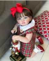 【YF】 55CM Tutti Reborn Doll Soft Feeling Vinyl with Veins Vessel Handmade Rooted Hair Bebe Muñecas