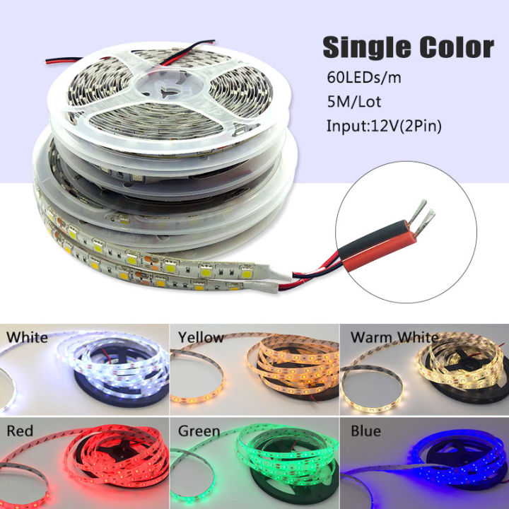 แถบไฟ-led-5050-dc12v-60-led-เมตรไฟ-led-แบบยืดหยุ่น-rgb-rgbw-5050แถบไฟ-led-300leds-5เมตร-ล็อต