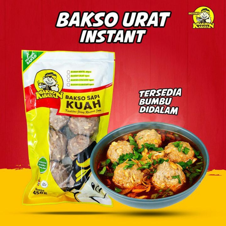 Bakso Urat Isi 8 Kabayan Bakso Daging Sapi 80 Dengan Bumbu Rempah