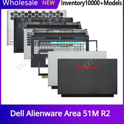 New Original For Dell Alienware Area 51M R2 Laptop LCD back cover Front Bezel Hinges Palmrest Bottom Case A B C D Shell