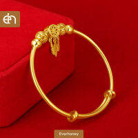 Everhoney Women S 18K Gold ขยายกำไลข้อมือ Lucky สร้อยข้อมือสุภาพสตรีเครื่องประดับสำหรับผู้หญิง Girls