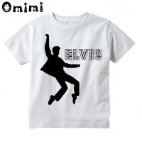 【cw】Kids Elvis Presley King of Rock Design T Shirt Boys and Girls Great Casual Short Sleeve Tops Childrens Funny T-Shirt