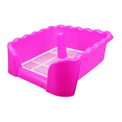 【YF】 Indoor Dog Potty Tray Easy to Clean up Pet Training Litter Pan Toilet
