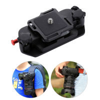 PULUZที่หนีบกล้องกล้องเข็มขัดHOLSTER Mountเอวผู้ถือคลิปแขวนอลูมิเนียมโลหะผสมที่แหลมคมReleaseคลิป 1/4 นิ้วสกรูสำหรับกล้องDVกล้องDSLR