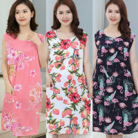 Hot Sale Plus Size 4XL Sleep Lounge Women Sleepwear Cotton Nightgowns y Indoor Clothing Home Dress Floral Nightdress