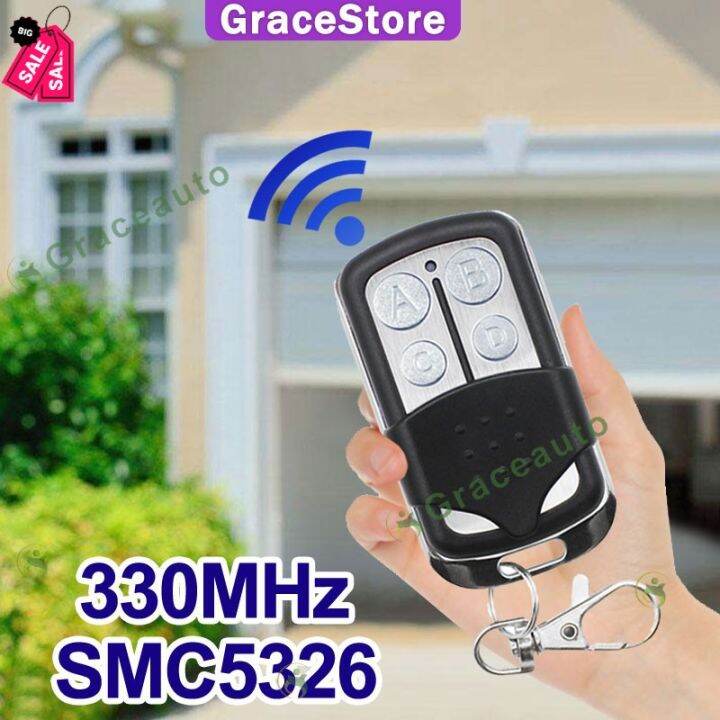 grace-1-2-5pcs-high-quality-รีโมทประตูรั้ว-smc326-330mhz-รีโมทประตูบ้าน-ประตูรีโมท-ประตู-อัตโนมัติ-รีโมทคอนโทรล-รีโมท-รีโมททีวี-รีโมทแอร์-รีโมด