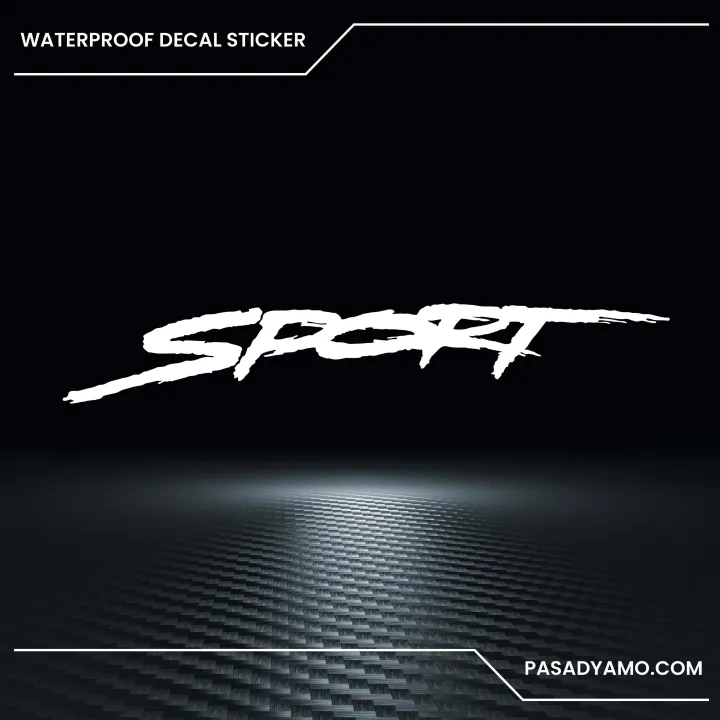 Sport Logo Decal Sticker for Cars Motorcycles 1.5 x 7 inches Lazada PH
