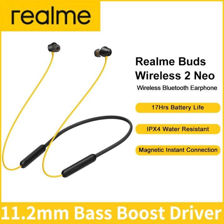 realme buds wireless 2 bass yellow