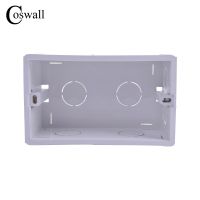 Coswall New Wall Mounting Box Internal Cassette White Back Box 137*83*56mm For 146mm*86mm Standard Switch and Socket