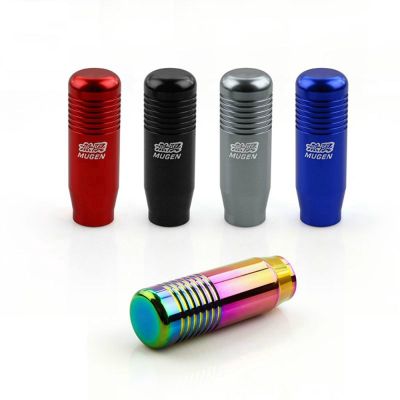 【cw】 JDM Mugen Racing Car Gear Shift Knob Aluminum Accessories with Logo 5 Color Universal MT AT Lever 8.5CM New