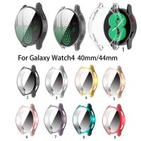 ✣✚ Soft TPU เคสใสคลุมทั้งหมดสำหรับ Samsung galaxy watch4 นาฬิกา 4 40 มม. 44 มม. เชลล์กันชนชุบกรณีสมาร์ทสายรัดข้อมือCover