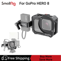 [Clearance Promotion]SmallRig Vlogging Cage และตัวแปลงไมโครโฟนสำหรับ GoPro HERO8สีดำ CVG2678