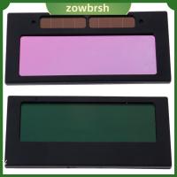 ZOWBRSH แผง LCD LCD หมวกนิรภัยสำหรับงานเชื่อมปรับมืดอัตโนมัติ สีสันสดใส พลังงานแสงอาทิตย์แอลอีดี เครื่องเชื่อมแว่นตา แบบพกพาได้ อุปกรณ์ป้องกันดวงตา เครื่องมือเลนส์กรอง