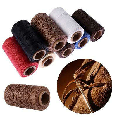 260M/Roll 1mm Sewing Waxed Thread 150D Hand Stitching Cord for Leather Tool DIY Handicraft Leather Home DIY Crafts Supplies