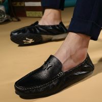 HOT★รองเท้าบุรุษรองเท้าสบายๆแบรนด์อย่างเป็นทางการรองเท้าผู้ชาย Loafers หนังแท้รองเท้า Zapatos Hombre