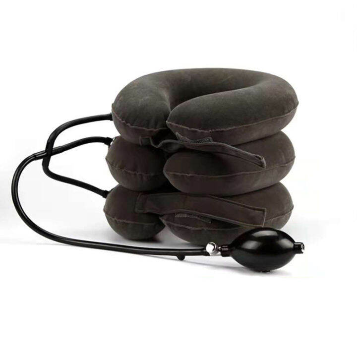 3 Tubes Inflate Air Neck Traction Neck Pillow Inflatable Air Cervical