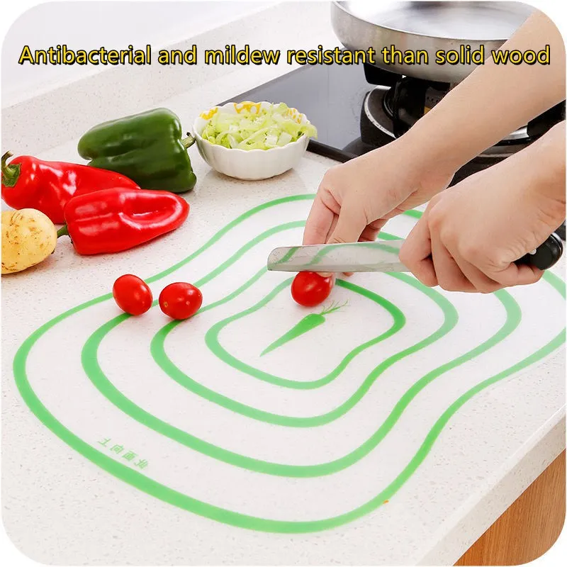 Flexible Cutting Board Mats, Plastic Cutting Board With Food Icons, Set of  5 Piece, Dishwasher Safe, Non-slip Design With Hanging Hole 