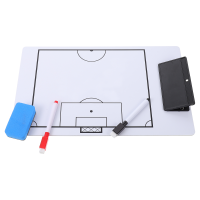 1 Set of Double-sided Football Clipboard Trainer Marking Whiteboard (White)