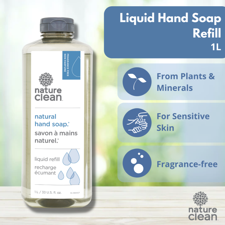 NATURE CLEAN Liquid Hand Soap Refill Fragrance Free 1L Lazada Singapore