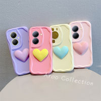 Phone Case เคส VIVO Y27 Y78 5G 4G มาการอง3D สีสันสดใสรูปหัวใจปกป้องเลนส์ซิลิโคนกันกระแทกฝาครอบด้านหลัง VIVOY27 VIVOY78 2023