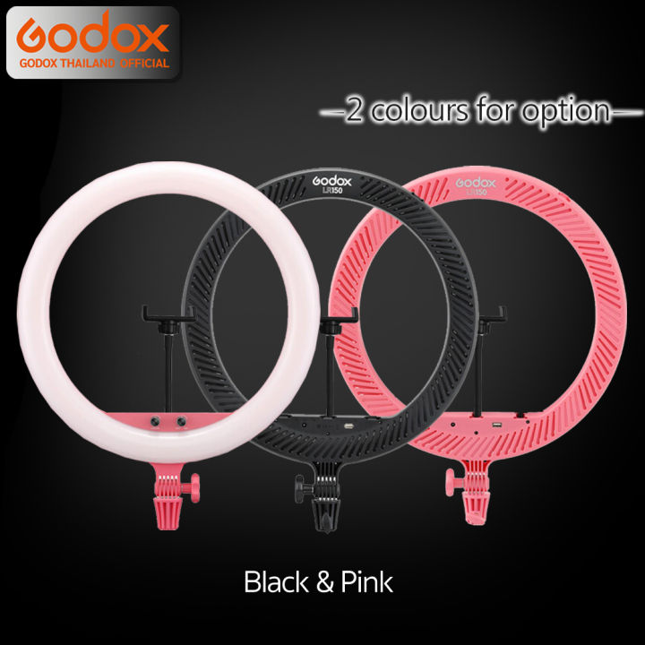 godox-led-ring-lr150-18-นิ้ว-ไฟแต่งหน้า-ถ่ายรีวิว-liveสด-ปรับสีได้-รับประกันศูนย์-godoxthailand-3ปี