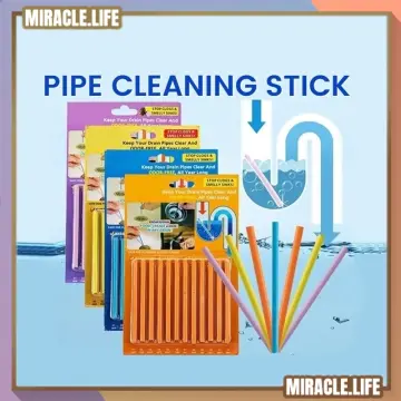 12PCS/ Set Drain Cleaning Sticks Clog Remover Pipe Dredging Rod