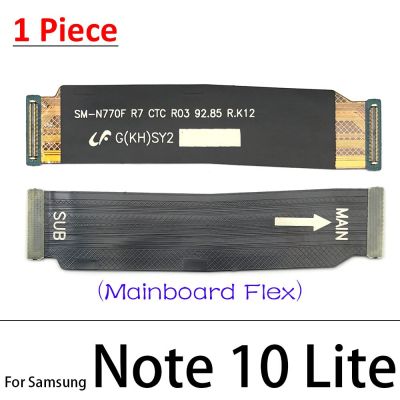 สายเคเบิ้ลยืดหยุ่นสำหรับหลักซัมซุงโน้ต10 Lite Note 20 S10 Plus S20 Fe Ula/note 10 Plus 5G เมนบอร์ดเชื่อมต่อกับริบบิ้นของหน้าจอ LCD
