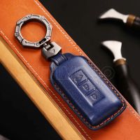 Leather Car Key Case Cover for Mitsubishi Outlander 2015 2017 Xpander Triton ASX LANCER Pajero Sport 3 2020G Eclipse Cross L200