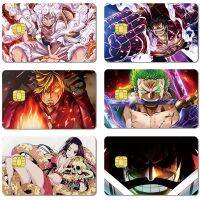 hotx【DT】 Anime Piece Luffy Zoro Sanji Decoration Bank Credit Cards Bus Pass Stickers Collection Gifts